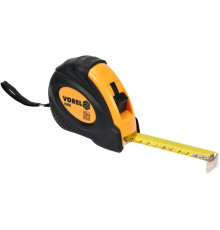 Рулетка з метричною шкалою VOREL : l= 10 м, w= 25 мм, 2 фіксатори [6/60]