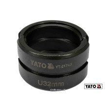 Насадка для прес-кліщів YT-21735 YATO : U32 мм [100]