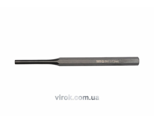 Пробійник слюсарний YATO : Ø= 6 мм, l= 150 мм [20/120]