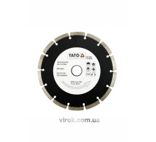 Диск алмазний сегмент YATO : "SEGMENT" Ø= 180x8,0x22,2 мм. H= 2,5 мм [15/60]