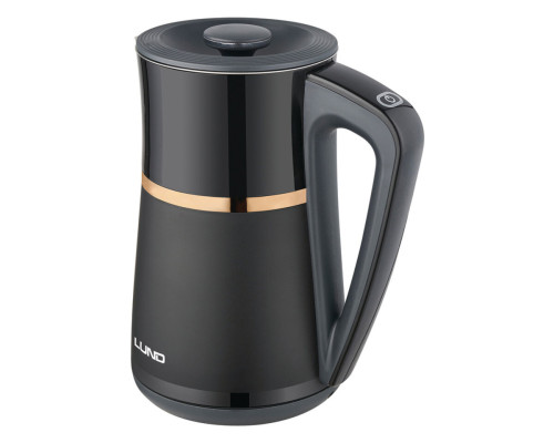 Електрочайник з термостатом з нержавіючої сталі і поліпроп LUND 1,7л, 2200 Вт, живл від мережі 230 В