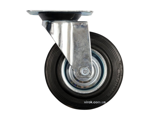 Колесо до візка Ø= 160 мм, b= 40 мм VOREL з обертовою опорою; h= 195 мм, навантаж.- 130 кг [10]