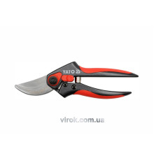 Секатор YATO : Заокруглені леза, Ø= 15 мм, L= 200 мм [12/72]