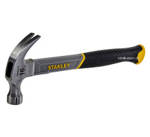 Молоток столярний STANLEY "Fiberglass" : M= 450 г, з скловолоконною ручкою