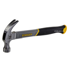 Молоток столярний STANLEY "Fiberglass" : M= 450 г, з скловолоконною ручкою