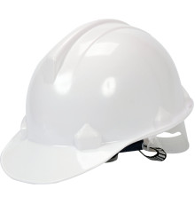 Каска для захисту голови VOREL біла з матеріалу HDPE [30]