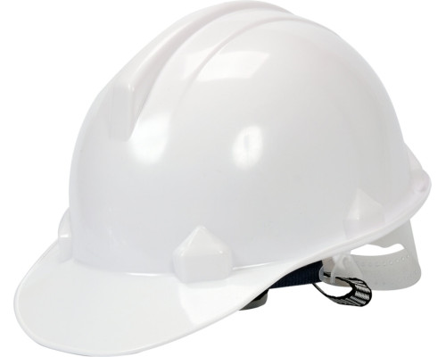 Каска для захисту голови VOREL біла з матеріалу HDPE [30]
