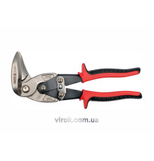 Ножницы по металлу YATO : L= 225 мм, левые изогнутые, Cr-Mo [6/36]