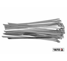 Хомут зажимной YATO: 8 х 350 мм из нержавеющей стали, пак. 50 шт [60]