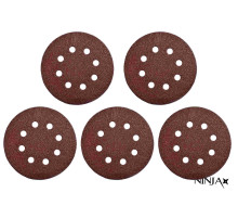 Круг шлифовальный самозацепной 8 отверстий NINJA: Ø180 мм. Р320. универсальный Уп. 5 шт. [50]