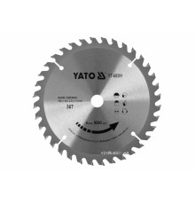 Диск пиляльний победітовий по дереву YATO: 165x16x2.2x1.5 мм, 36 зубців, R.P.M до 9500 1/хв [25/50]