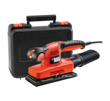 Шліфмашина вібраційна мережева B+D : P= 240 Вт, 15000 об/хв, стопа 91х189 мм [Кейс, пилозбірник]