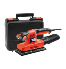 Шліфмашина вібраційна мережева B+D : P= 240 Вт, 15000 об/хв, стопа 91х189 мм [Кейс, пилозбірник]