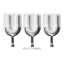 Гачки настінні VOREL самоклеючі, набір 3шт [18/216]