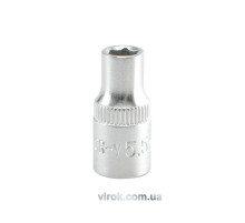 Головка торцевая 6-гранная YATO: квадрат 1/4", М=5,5 мм, L=25 мм [24/240/400]