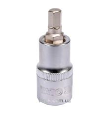 Головка торцевая YATO квадрат 1/2 HEX M7, L=55 мм [40/240]