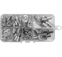 Набір наконечників  до кабелів YATO: SC6-6 - SC25-8, 65 шт, в футлярі [100]