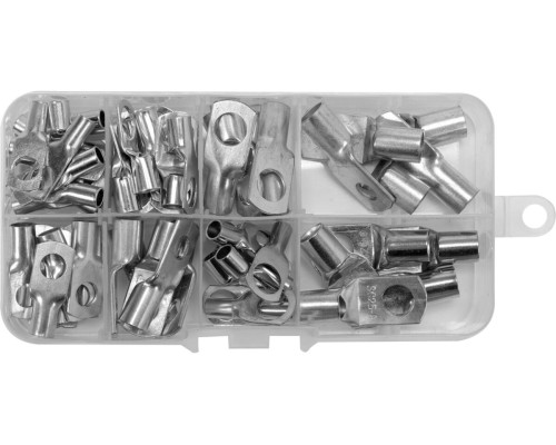 Набір наконечників до кабелів YATO: SC6-6 - SC25-8, 65 шт, в футлярі [100]