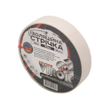 Стрічка ізоляційна VIROK : 15 мм х 10 м x 0,18 мм  БІЛА  [15/240]