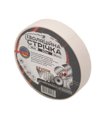 Стрічка ізоляційна VIROK : 15 мм х 10 м x 0,18 мм  БІЛА  [15/240]