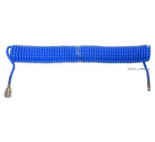 Шланг пневматичний спіральний YATO швидкоз'єднуваний: Ø= 5.5/8 мм,  ≤12 Bar, l=10м. поліуретан. [25]