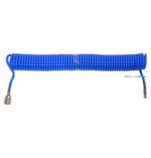 Шланг пневматичний спіральний YATO швидкоз'єднуваний: Ø= 5.5/8 мм,  ≤12 Bar, l=10м. поліуретан. [25]