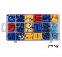 Набір електричних роз'ємів з ізоляцією YATO : 360 шт, в футлярі [12]