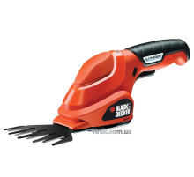 Кущоріз акумуляторний B+D : Li-Ion 3.6 В, 1.1 Агод, довжина ножів l= 10 см, крок зубця - 23 мм