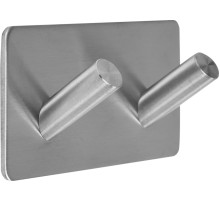 Крючок двойной, косой для санузлов FALA приклеивающий на 2-стороннем скотче 3М; 45х90х25 мм