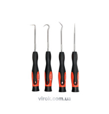 Гачок і шило YATO, кпл. 4 шт.  [12/72]