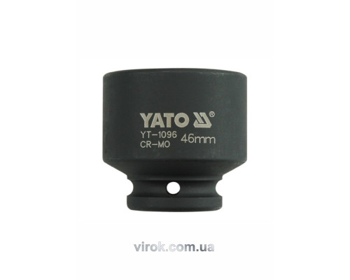 Головка торцева ударна 6-гранна YATO : квадрат 3/4", М= 46 мм, L= 62 мм [3/12]