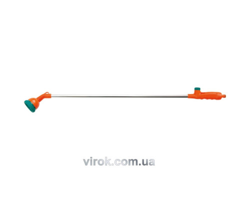 Зрошувач з подовженою трубкою 10-режимний FLO до шлангу 1/2", ABS-пластик + алюміній [12]