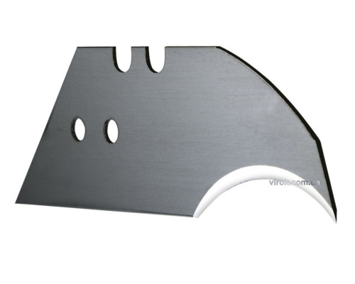 Лезо змінне трапецевидне з вигнутим вістрям STANLEY : M= 19 x 0.65 мм. L= 60 мм. 5 (Шт/Уп.)