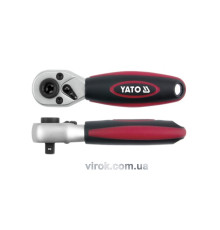 Тріщатка YATO : квадрат 1/4", L= 136 мм, 72T [48]