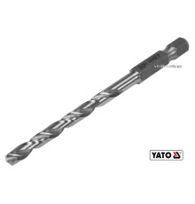 Свердло по металу YATO: HSS6542, Ø=4.8мм, HEX-1/4", l=86/52мм,для нержав. конструкт.,легов.сталі(DW)