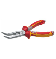 Щипці подовжені NWS з ізольов. ручками VDE до 1000 В: вигнуті кінці 45°, L= 205 мм