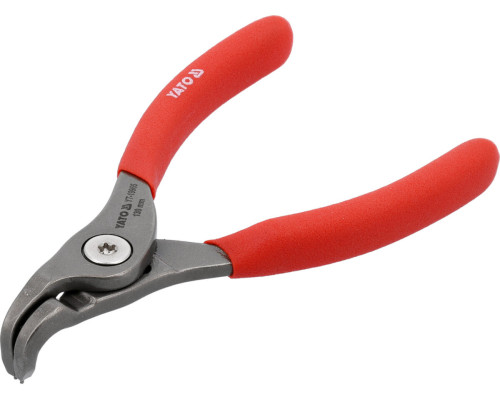 Щипці SEGERA для стопорних кілець YATO гнуті під 90° розтискні, l= 130 мм, розвід- 3-9 мм [6/48]