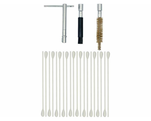 Стержни для очистки гнезд сопл форсунок YATO 2 щеточные, 20 ватт Ø= 10/20мм ворот, компл. 23 элем.