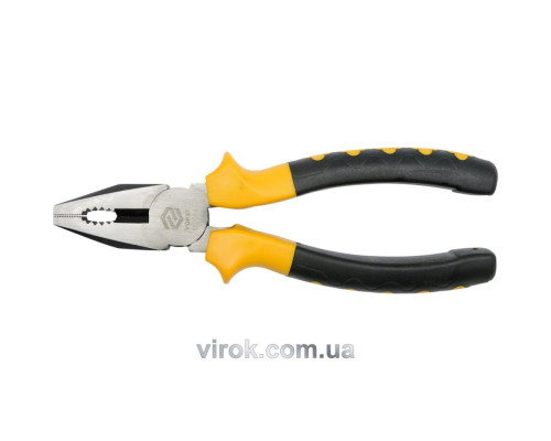 Плоскогубці універсальні VOREL з ізольованими ручками, l= 160 мм [6/60]