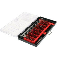 Насадки викруткові прецизійні з тримачем YATO; різні шліци з HEX шпинделем 4 мм, 61 елем. [25]