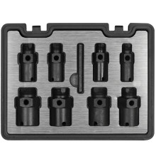 Набір для ремонту зовніш. і внутр. різьб YATO гвинтах М14/16/18/20/24/30х 1,5 мм; М27х 2,2мм, 9 шт