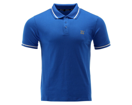 Футболка ПОЛО синяя YATO, разм. 2XL/ выс- 78 см х шир- 61 см, 100%- хлопок [40]