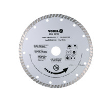 Диск відрізний алмазний TURBO VOREL : Ø= 180 мм(DW)