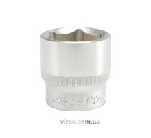 Головка торцева 6-гранна YATO : квадрат 1/2", М= 32 мм, L= 42 мм [6/24/48]