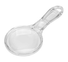 Лупа ручна в акриловій оправі VOREL, 2 лінзи 3х/6х кратні, 125х 57х 6 мм [40]