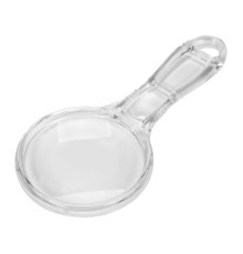 Лупа ручна в акриловій оправі VOREL, 2 лінзи 3х/6х кратні, 125х 57х 6 мм [40]