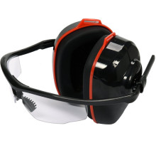 Наушники противошумные комбинированные с защитными очками YATO(DW)
