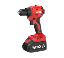 Шуруповерт-дриль акумуляторний Li-Ion YATO: V=18 В, крутн.мом.- 45 Нм, 2 Агод, патрон Ø≤ 13 мм [6]