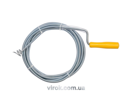 Трос упругий для очистки канализационных труб VOREL, Ø= 9 мм, l= 5 м [5/10/360]