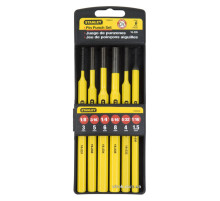 Набор слесарных пробойников "STANLEY" : M=(1,5/3/4/5/6/7/8) мм. Компл. 6 Шт.